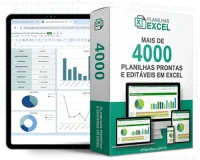 Planilha de controle de vendas e faturamento por mês