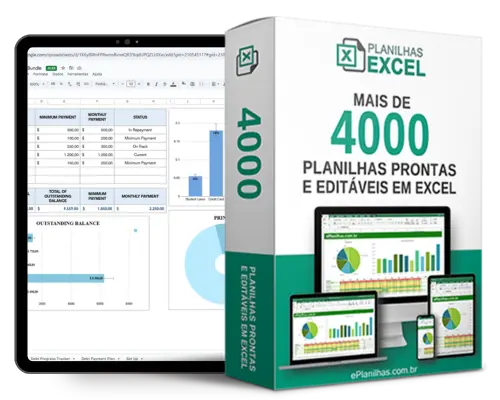 Planilha de lista de material de irrigação