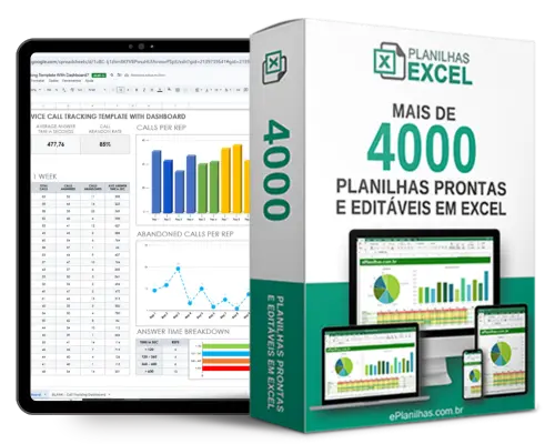 Planilha de controle de pagamentos com valor total no final