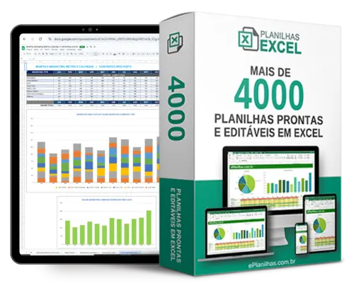 Planilha de kpis de indicadores de desempenho logística