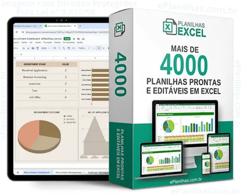 Planilha de anotações de segunda a sexta