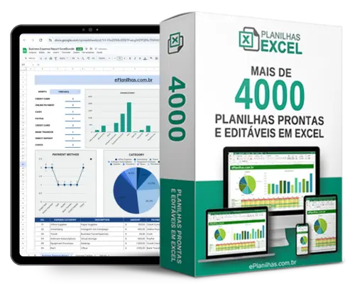 Planilha de cálculo de parcelas mensais